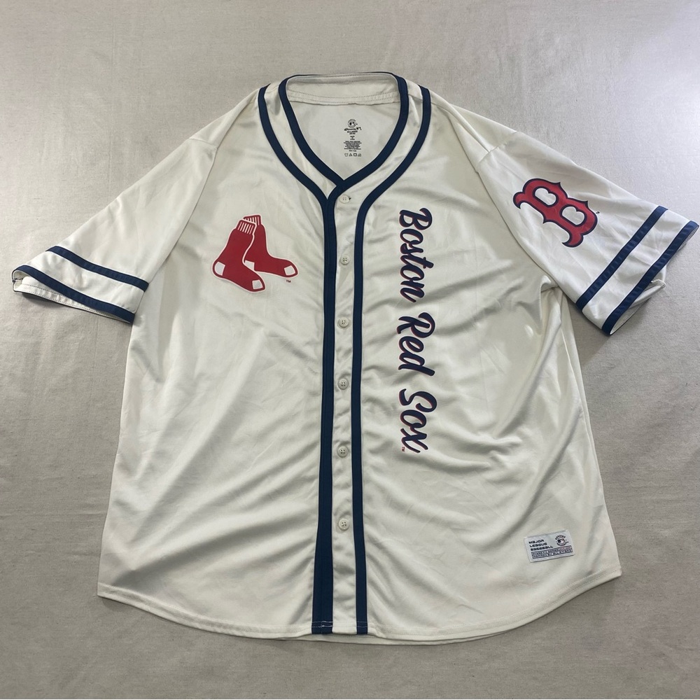 Boston Red Sox Jersey 2X XXL General Merchandise Dynasty Series White (50-52)